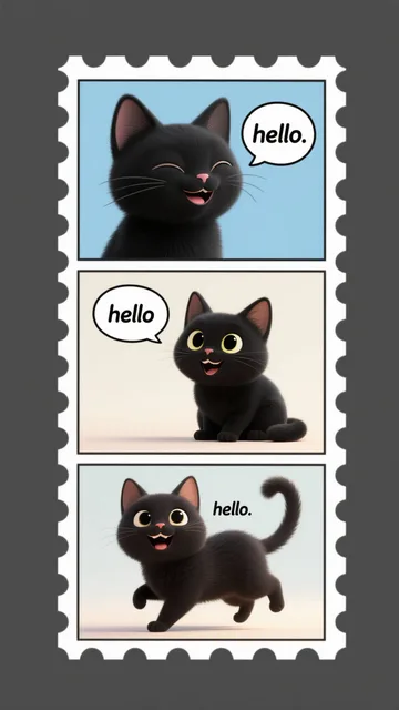 4コマ漫画、こんにちは、は、HELLOだった
