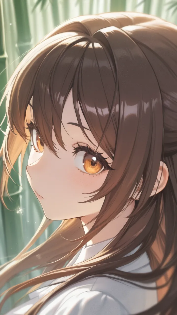 朝顔の朝・黒髪ロングの少女