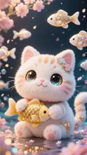 お魚くれないと招かないにゃん