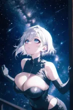 星空デートの彼女·星降る夜のデート の投稿作品