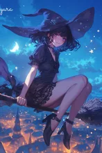 灯影の箒