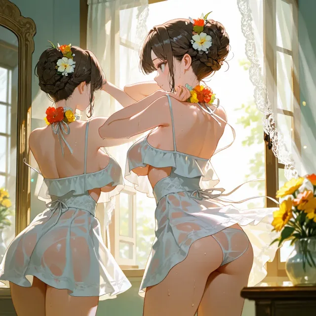 姉妹の支度