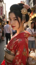 An Edo courtesan reincarnated in modern times