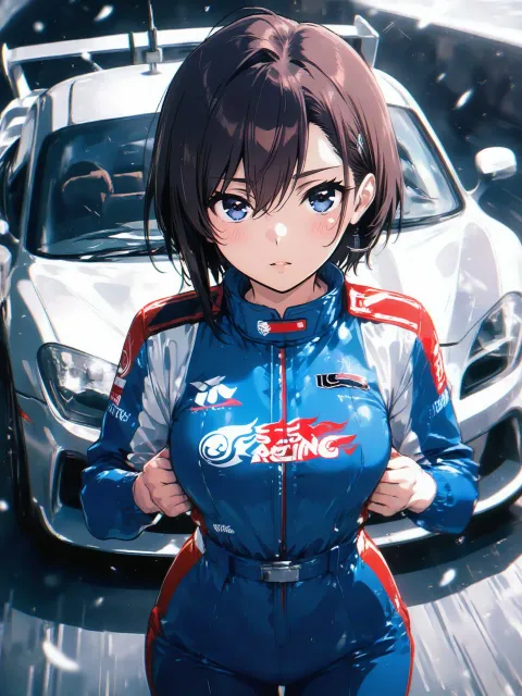 レーシングスーツ、スポーツカー - 女性レーサー
