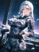 凛々しいミリタリーガール·凛と構える、戦場の華 の投稿作品