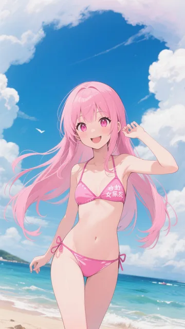 ピンク髪娘💕パパみたいな人が良いなぁ❤️