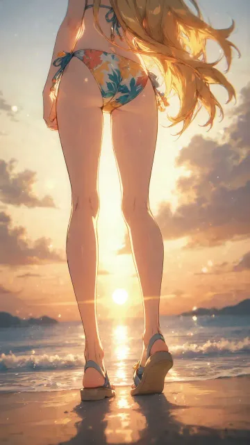 綺麗な夕日