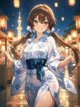 盆踊りの浴衣美人·夏の盆踊りの夜 の投稿作品