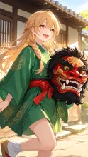 P　福招きの獅子頭