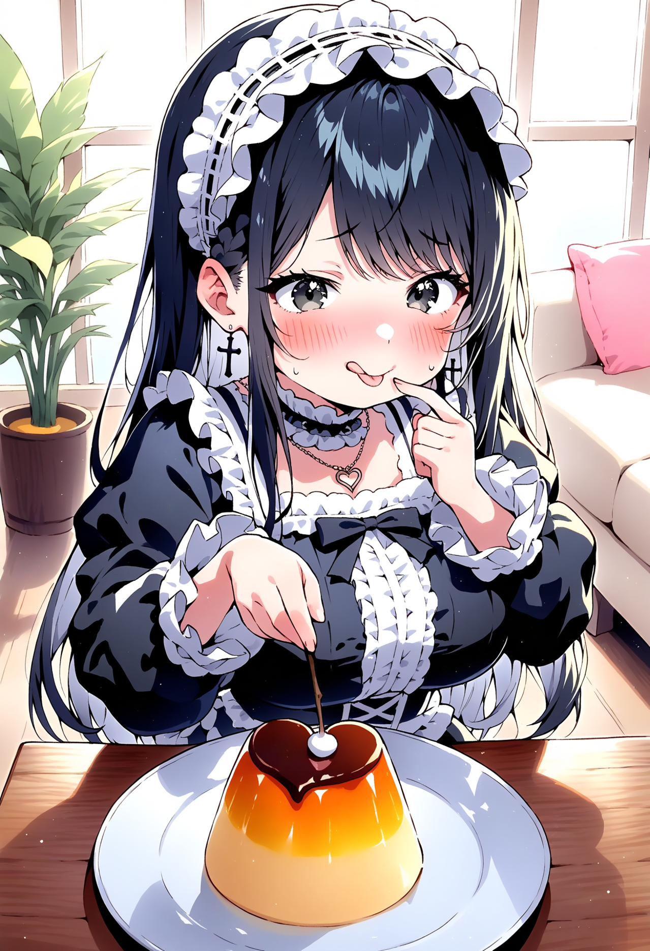 美味しいスイーツが食べても食べも止まらないわ