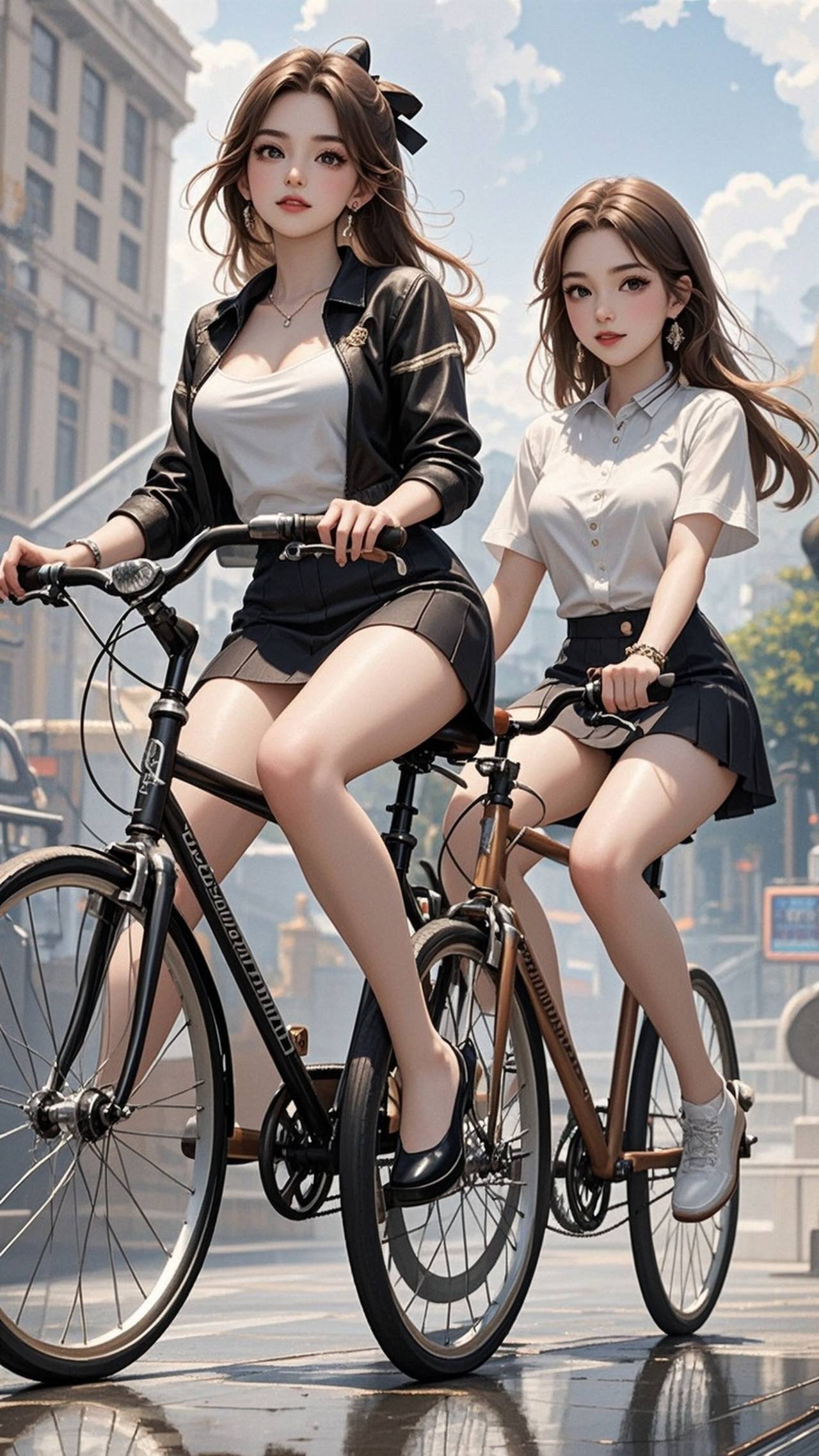 タンデム自転車 — SUPP66695834さんのAIイラスト