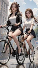 タンデム自転車 — SUPP66695834さんのAIイラスト