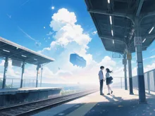 やっと会えたね — 駅イラストのAIイラスト|SUPPART