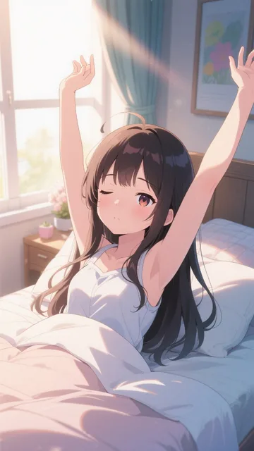 眠たい朝…2