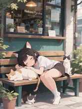 猫谷にゃん子お昼寝中
