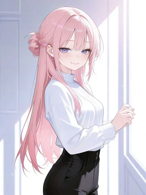 ピンク髪