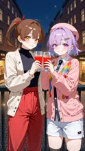 ブラッド（オレンジ）ジュース❣️ — しどれみ（士土零未）さんのAIイラスト