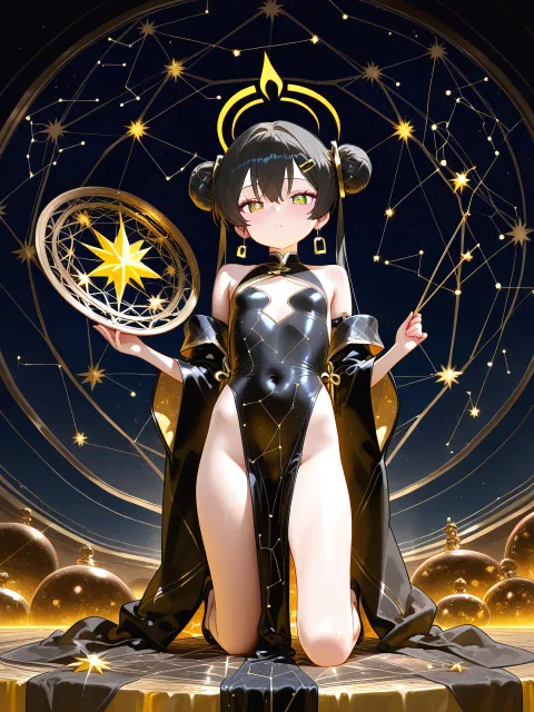 蠍座をイメージした深紅と黒の衣装 - 蠍座ウィーク 第1週