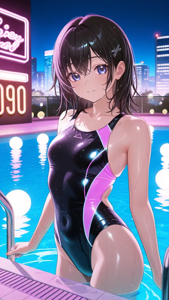 P　泡沫のネオンブルー