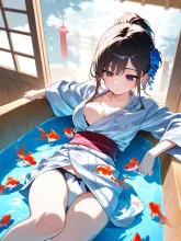 みんな水に入りたがる…困りますお客様…