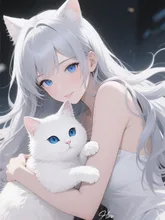 白ネコ