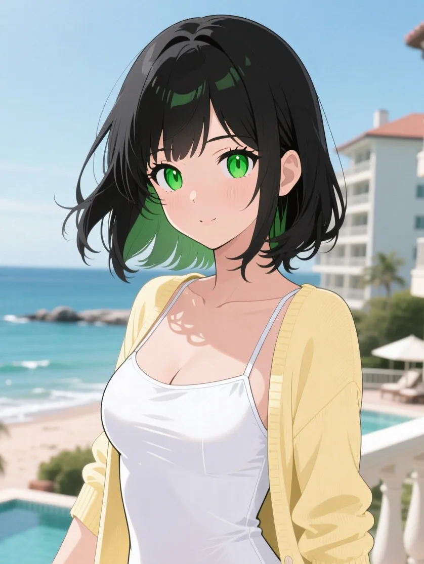 海辺のテラスにて
