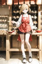 お団子ツインテールの団子屋娘…金