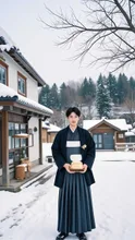 初詣の朝