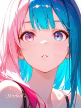 パステルカラーの少女 — Warlock'sさんのAIイラスト