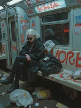 subway — いであ(IDEA SHELTER)さんのAIイラスト