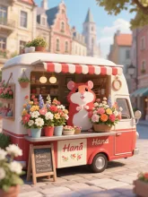 ハムスターのお花屋さん