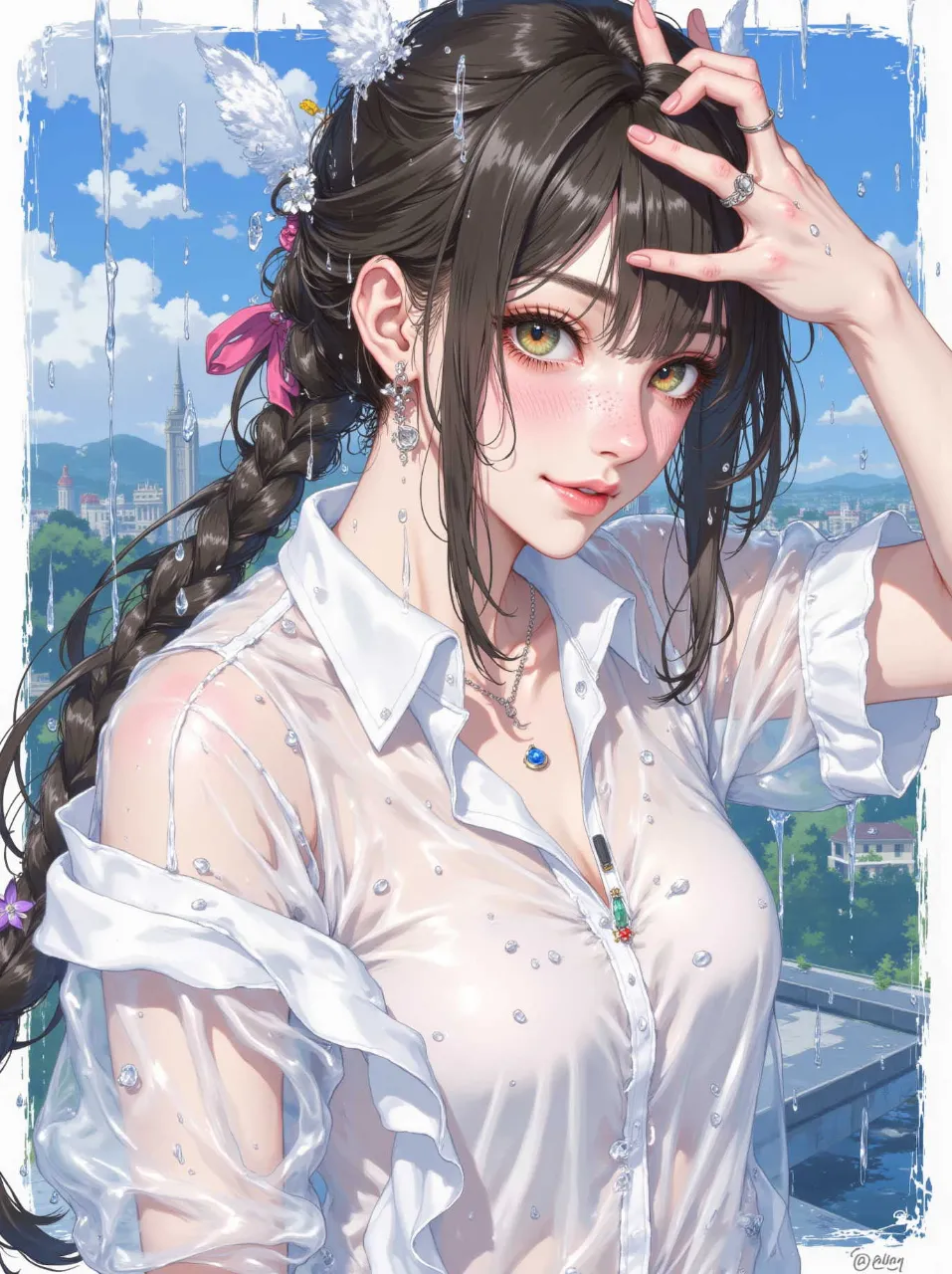 透き通るイラスト