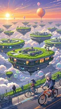 空中都市 — SUPP473763さんのAIイラスト