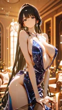 スパンコールドレス