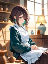 陶芸の稚奈。