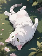 しろ猫にゃん