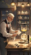 画像生成チャレンジ·レトロな喫茶店 の投稿作品