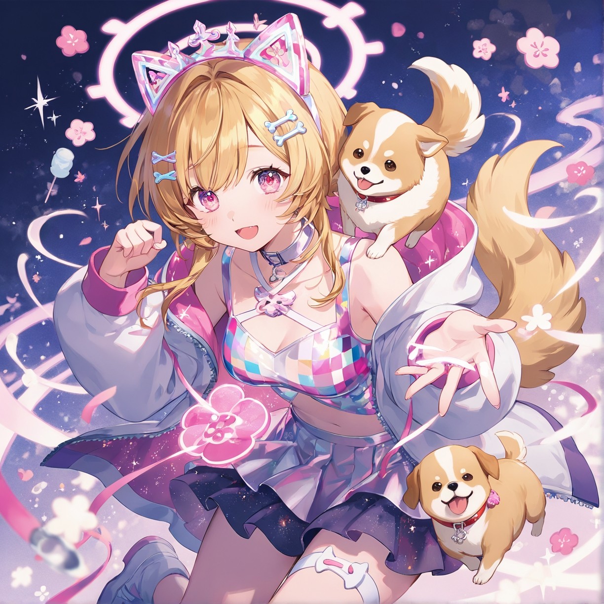 犬と少女 — RANさんのAIイラスト