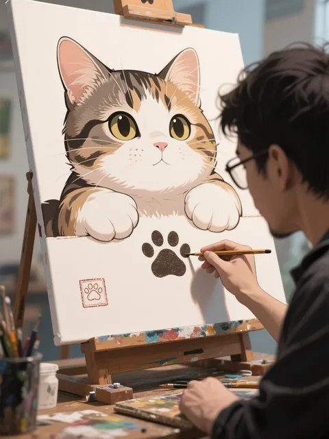 肉球アーティスト