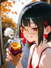 焼き芋·落ち葉のなかで の投稿作品