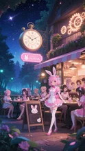 森の中のうさぎカフェ
