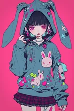 バニー･スパイク･デイドリーム🐰 — SUPP7tjgap459さんのAIイラスト