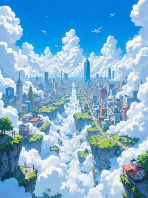 雲の上の街