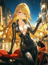 真夏のライダーガール·風を切る、孤高の横顔 の投稿作品