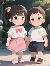 男の子と女の子の双子