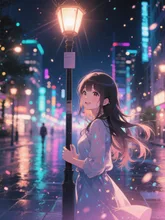 夜の街で待ち合わせ·チャレンジ の投稿作品