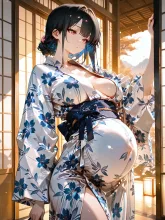 浴衣妊婦さん✨🎐💕 — yukino🩷❤️さんのAIイラスト