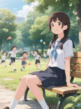 外で元気に遊ぶ子供たち
