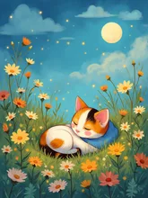Whispers in the Moonlit Meadow
