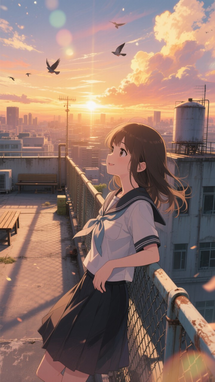 夕暮れが、少しだけ背中を押した